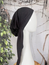 Stretchy Pretied Tichel - Black Shimmer-pretieds-The Little Tichel Lady