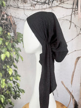 Stretchy Pretied Tichel - Black Shimmer-pretieds-The Little Tichel Lady