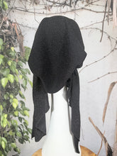 Stretchy Pretied Tichel - Black Shimmer-pretieds-The Little Tichel Lady