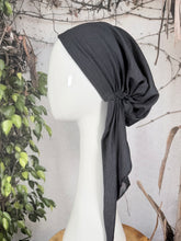 Stretchy Pretied Tichel - Indigo Faux Denim-pretieds-The Little Tichel Lady