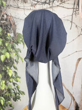 Stretchy Pretied Tichel - Blue Faux Denim-pretieds-The Little Tichel Lady