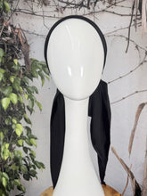 Stretchy Pretied Tichel - Black Solid-pretieds-The Little Tichel Lady