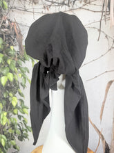 Stretchy Pretied Tichel - Black Solid-pretieds-The Little Tichel Lady