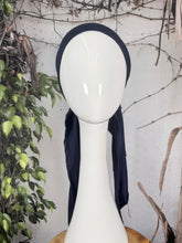 Stretchy Pretied Tichel - Navy Solid-pretieds-The Little Tichel Lady