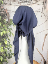 Stretchy Pretied Tichel - Navy Solid-pretieds-The Little Tichel Lady