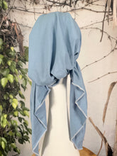 Stretchy Pretied Tichel - Blue Solid-pretieds-The Little Tichel Lady