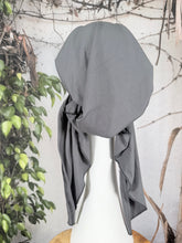 Stretchy Pretied Tichel - Gray Solid-pretieds-The Little Tichel Lady