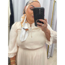 Satin Tiered Maxi Dress - Off-White XS-L