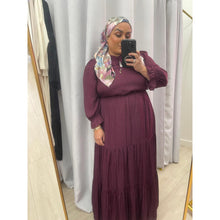 Satin Tiered Maxi Dress - Wine XS-L