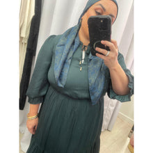 Satin Tiered Maxi Dress - Jewel Green XS-3X