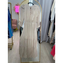 Satin Tiered Maxi Dress - Off-White XS-L