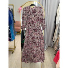 Tiered Maxi Dress - Eggplant Print XS-3X