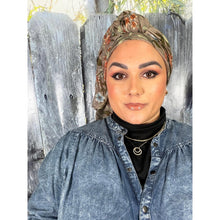 Israeli Gauzy Floral Wrap - Neutral-Long Wrap-The Little Tichel Lady