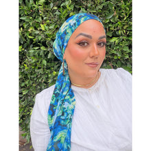 Halo Headscarf TLTL - Watercolor Floral-Specialty Items-The Little Tichel Lady