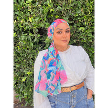 Halo Headscarf TLTL - Heavenly Hibiscus-Specialty Items-The Little Tichel Lady