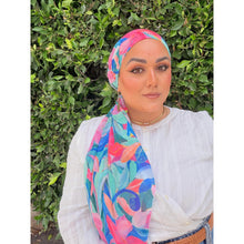 Halo Headscarf TLTL - Heavenly Hibiscus-Specialty Items-The Little Tichel Lady
