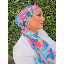 Halo Headscarf TLTL - Heavenly Hibiscus-Specialty Items-The Little Tichel Lady