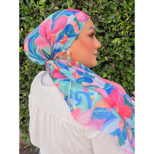 Halo Headscarf TLTL - Heavenly Hibiscus-Specialty Items-The Little Tichel Lady