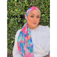 Halo Headscarf TLTL - Heavenly Hibiscus-Specialty Items-The Little Tichel Lady