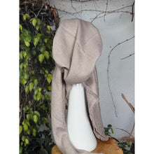 Turkish Cotton NON-SLIP Metallic Pretied w/ Long Tails - Pale Taupe-pretieds-The Little Tichel Lady