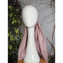 Turkish Cotton NON-SLIP Metallic Pretied w/ Long Tails - Pale Mauve-pretieds-The Little Tichel Lady
