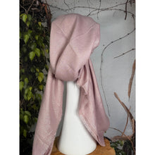 Turkish Cotton NON-SLIP Metallic Pretied w/ Long Tails - Pale Mauve-pretieds-The Little Tichel Lady