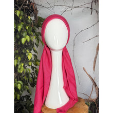 Turkish Cotton NON-SLIP Metallic Pretied w/ Long Tails - Hot Pink-pretieds-The Little Tichel Lady
