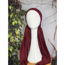 Turkish Cotton NON-SLIP Metallic Pretied w/ Long Tails - Burgundy-pretieds-The Little Tichel Lady