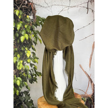 Turkish Cotton NON-SLIP Metallic Pretied w/ Long Tails - Olive-pretieds-The Little Tichel Lady