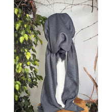 Turkish Cotton NON-SLIP Metallic Pretied w/ Long Tails - Deep Gray-pretieds-The Little Tichel Lady