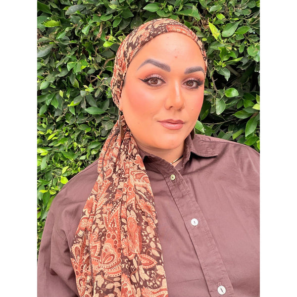 Halo Headscarf TLTL - Peruvian Paisley-Specialty Items-The Little Tichel Lady