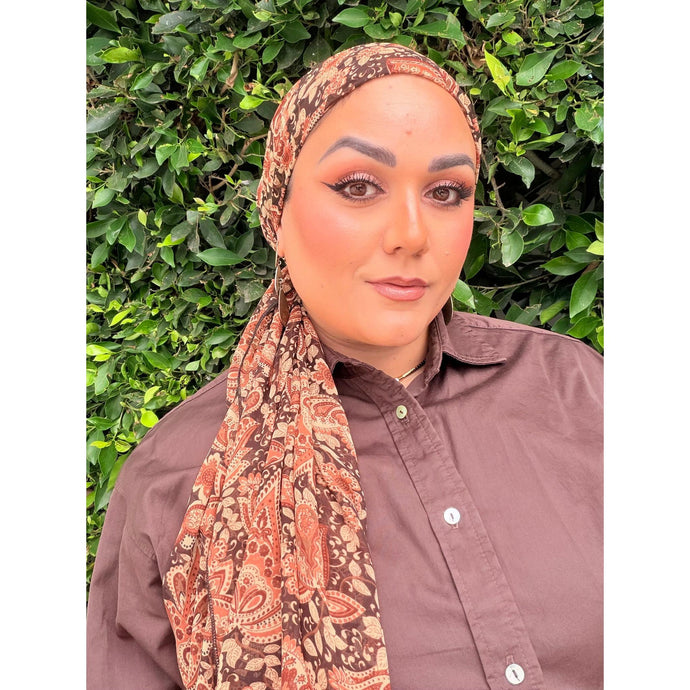 Halo Headscarf TLTL - Peruvian Paisley-Specialty Items-The Little Tichel Lady