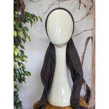Turkish Cotton Textured NON-SLIP Pretied w/ Long Tails - Dark Gray-pretieds-The Little Tichel Lady