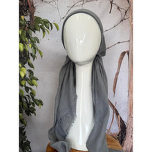 Turkish Cotton Textured NON-SLIP Pretied w/ Long Tails - Silver Gray-pretieds-The Little Tichel Lady
