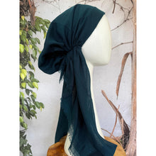 Turkish Cotton Textured NON-SLIP Pretied w/ Long Tails - Deep Teal-pretieds-The Little Tichel Lady