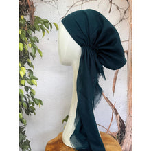 Turkish Cotton Textured NON-SLIP Pretied w/ Long Tails - Deep Teal-pretieds-The Little Tichel Lady