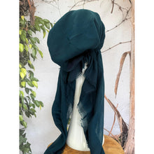 Turkish Cotton Textured NON-SLIP Pretied w/ Long Tails - Deep Teal-pretieds-The Little Tichel Lady