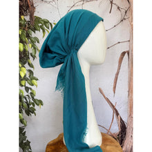 Turkish Cotton Textured NON-SLIP Pretied w/ Long Tails - Turquoise-pretieds-The Little Tichel Lady