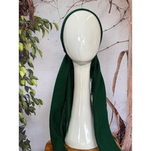 Turkish Cotton Textured NON-SLIP Pretied w/ Long Tails - Hunter Green-pretieds-The Little Tichel Lady