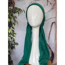 Turkish Cotton Textured NON-SLIP Pretied w/ Long Tails - Green-pretieds-The Little Tichel Lady