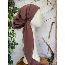 Turkish Cotton Textured NON-SLIP Pretied w/ Long Tails - Mauve-pretieds-The Little Tichel Lady