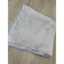 Starlit Satin Square Headscarf - Pale Silver-Squares-The Little Tichel Lady