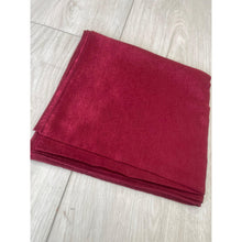 Starlit Satin Square Headscarf - Burgundy-Squares-The Little Tichel Lady