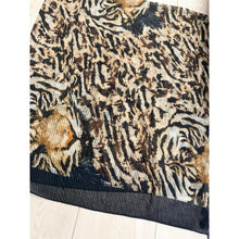 Cozy Israeli Print Headwrap + Tassel Details - Neutral Print-Long Wrap-The Little Tichel Lady