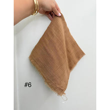 Turkish Cotton Textured Solid Squares Tichel-Squares-The Little Tichel Lady