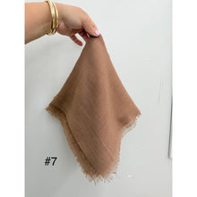 Turkish Cotton Textured Solid Squares Tichel-Squares-The Little Tichel Lady