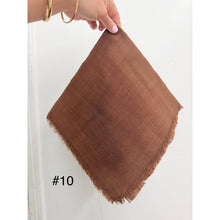 Turkish Cotton Textured Solid Squares Tichel-Squares-The Little Tichel Lady