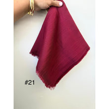 Turkish Cotton Textured Solid Squares Tichel-Squares-The Little Tichel Lady