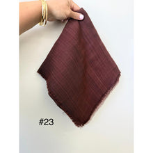 Turkish Cotton Textured Solid Squares Tichel-Squares-The Little Tichel Lady