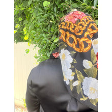 Chanel Authentic Vintage Designer Headscarf, Camellia Floral-Designer headscarf-The Little Tichel Lady